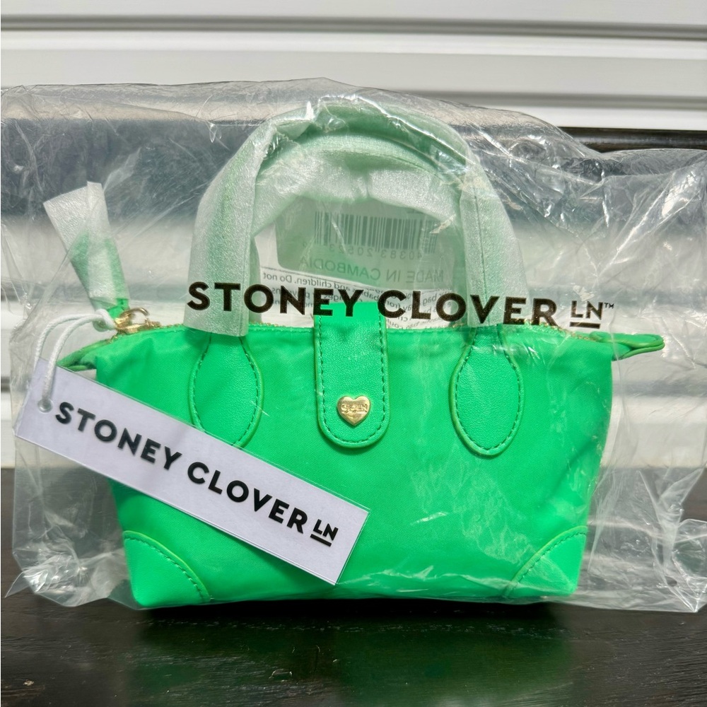 Stoney Clover Lane Pouchette Crossbody Bag (Color: Avocado)